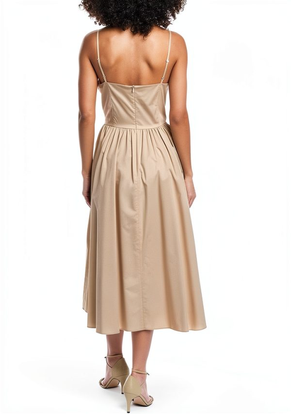 Sandro Womens Mid Calf Dress Fitted Bust Waist Relaxed Hips-1