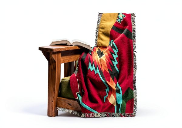 Cotton Reversible Throw Blanket Birth of Venus Pure Country-6