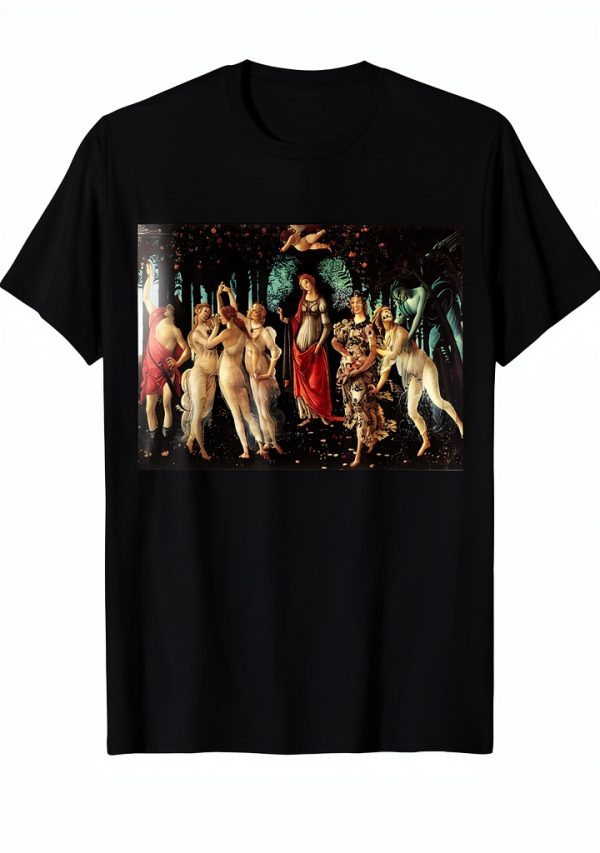 Botticelli T Shirt Mens Lightweight Classic Fit Art-0