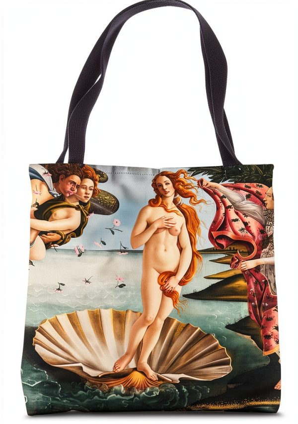 Venus Tote Bag Renaissance Art Design Lightweight Durable-0