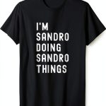 Being Sandro Mens Lightweight Classic Fit T-Shirt-0