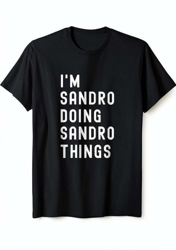 Being Sandro Mens Lightweight Classic Fit T-Shirt-0