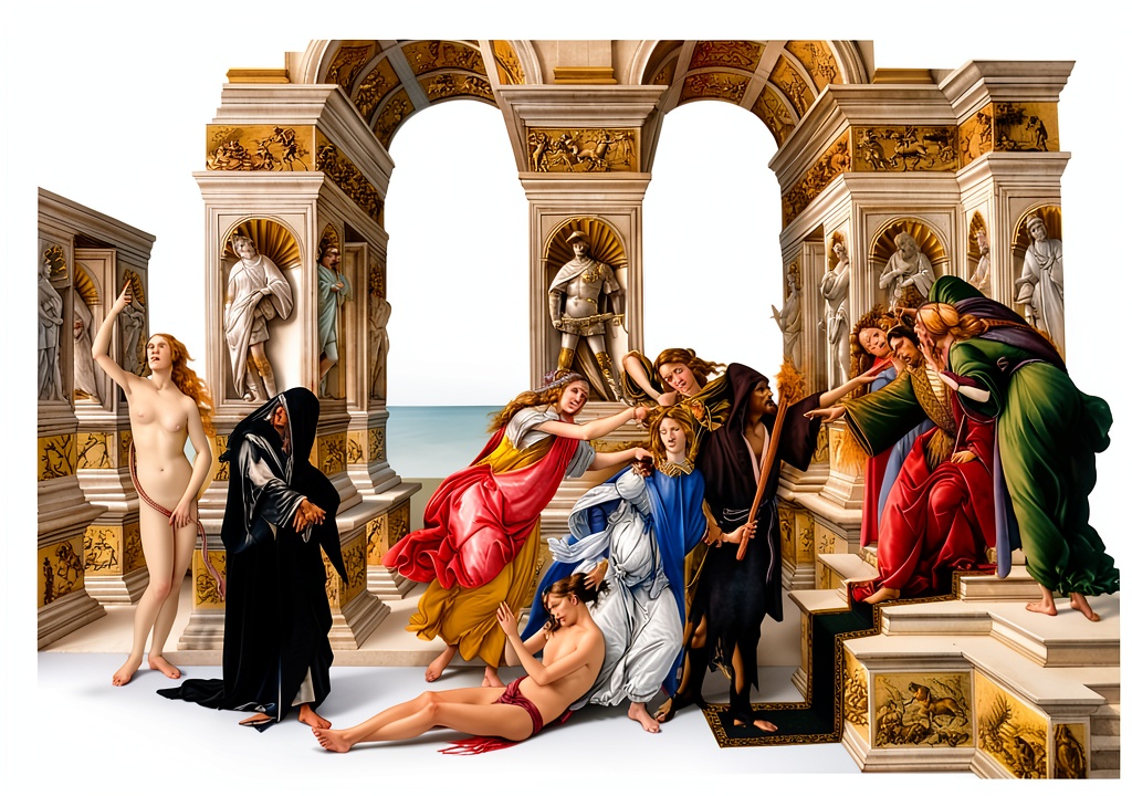 Premium canvas print displayed in a modern living room setting