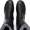 Woody Mens Willow Wood Sole Shoes Black Olivia Sizes-3