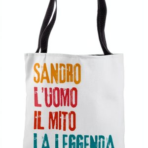 Sandro Personalized Tote Bag 16 Inch Lightweight Durable-0