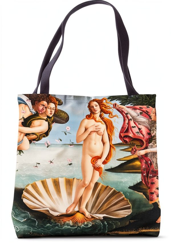Venus Tote Bag Merch Template Renaissance Art Lightweight-0