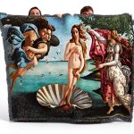 Cotton Reversible Throw Blanket Birth of Venus Pure Country-0