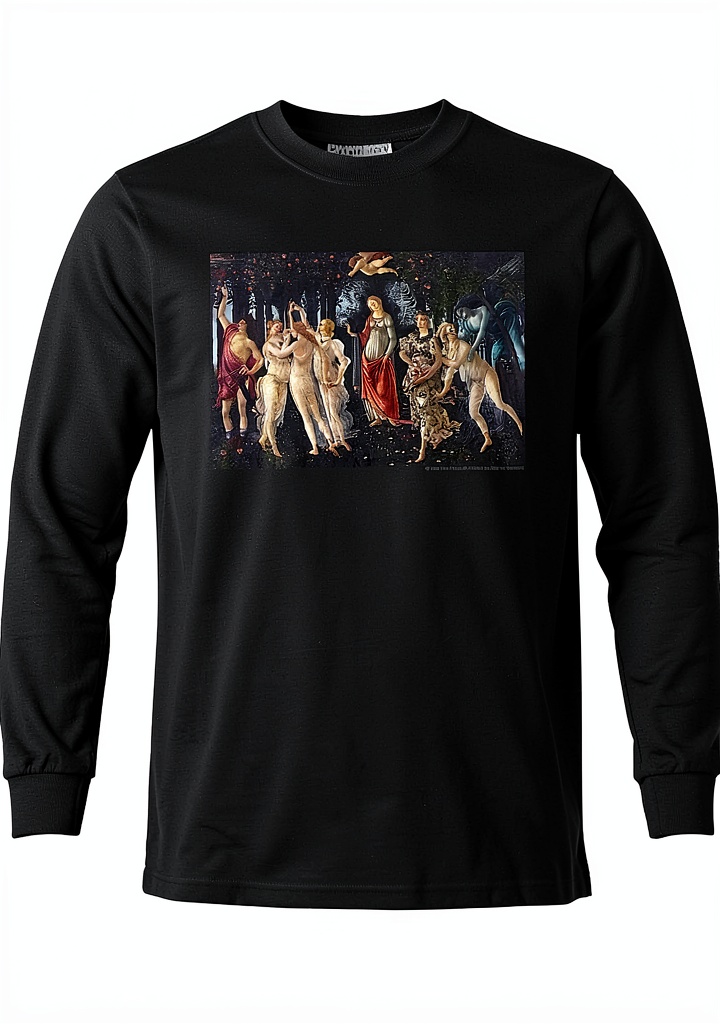 Child wearing Popfunk Botticelli Primavera T Shirt during museum visit