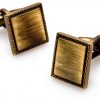 OTAA Mens Cufflinks Set Rhodium Sterling Elegant Design-0