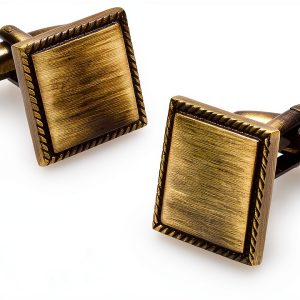 OTAA Mens Cufflinks Set Rhodium Sterling Elegant Design-0