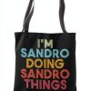 Sandro Personalized Tote Bag 16 Inches Lightweight Durable-0