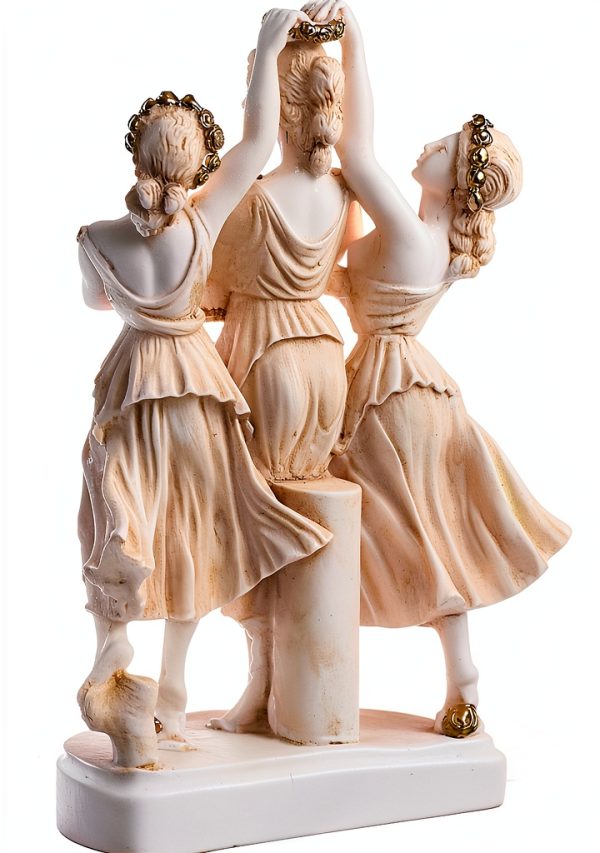Alabaster Greek Statue Home Decor Handmade in Greece-3