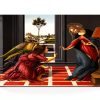 LIFENG Botticelli Annunciation Canvas Wall Art Framed Print-6