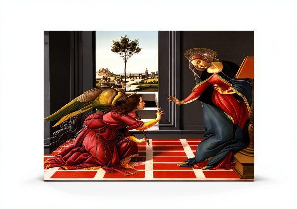 LIFENG Botticelli Annunciation Canvas Wall Art Framed Print-6