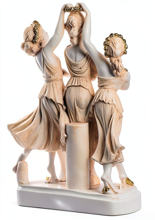 Alabaster Greek Statue Home Decor Handmade in Greece-5