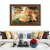 INVIN ART Canvas Print Framed Embossed Home Decor Wall Art-1