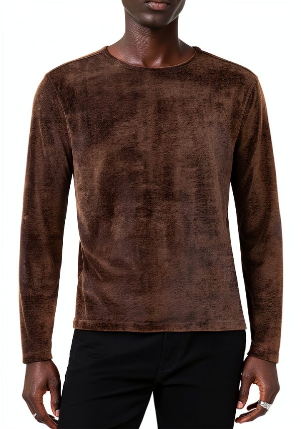 John Varvatos Men's Dark Brown T-Shirt-1