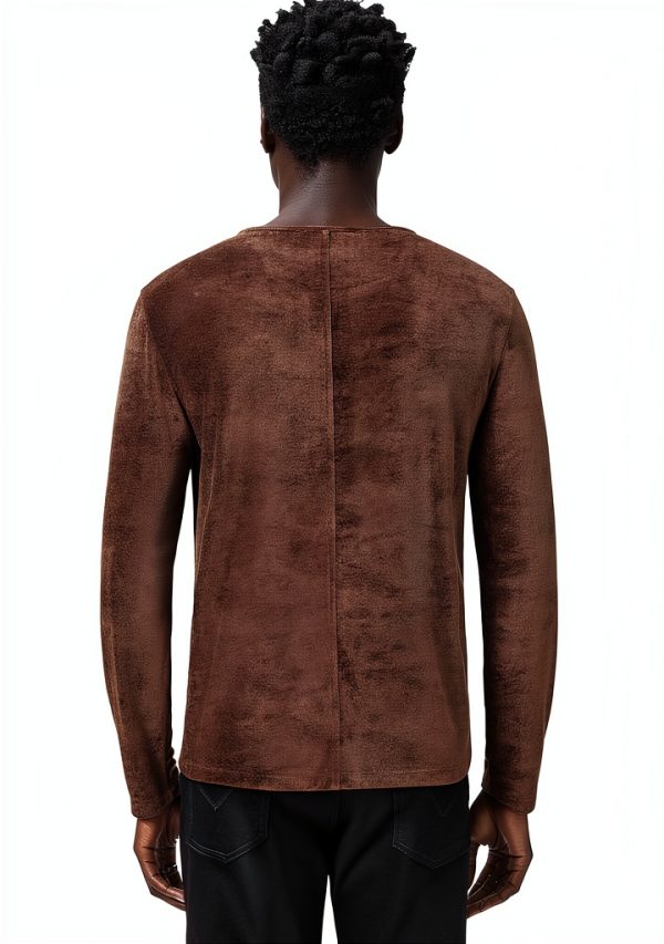 John Varvatos Men's Dark Brown T-Shirt-3