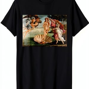 Birth of Venus T-Shirt by Great Art Classic Fit-0