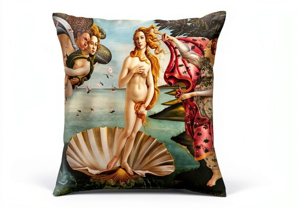The Birth of Venus Art Throw Pillow 18x18 Great Art-2