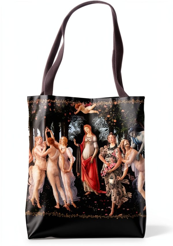 MerchTemplate 16" Renaissance Canvas Tote Bag Double‑Stitched Bottom-0