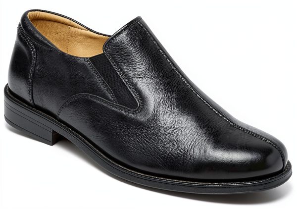Men's Leather Loafer Sandro Moscoloni Tampa Black Size 7.5-1