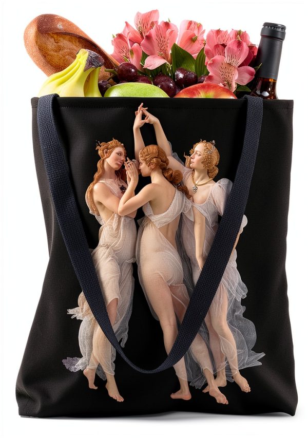Renaissance Art Tote Bag by Merch Template - 16in with Botticelli Art-3