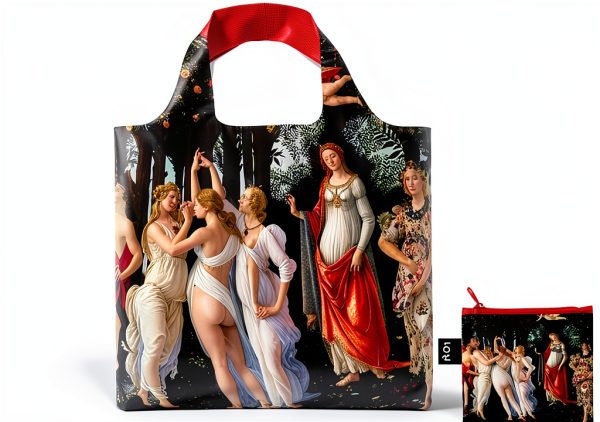 LOQI Reusable Grocery Bag with Zip Pouch – Water‑Resistant Polyester,-1