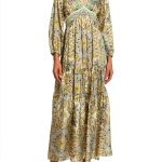 Woven Midi Dress by Parisian Ecru Vert SFPRO03701 Women's Tiered Dress-0