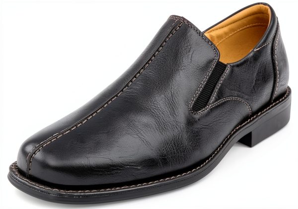 Men's Leather Loafer Sandro Moscoloni Tampa Black Size 7.5-0