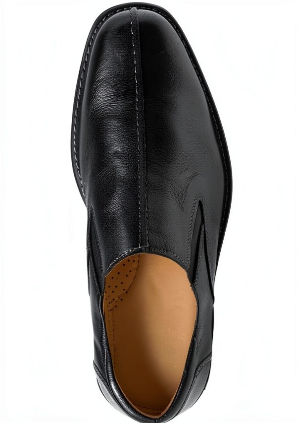 Men's Leather Loafer Sandro Moscoloni Tampa Black Size 7.5-4